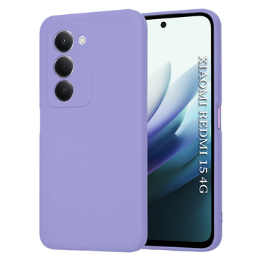Silikonski ovitek Techsuit SoftFlex za Xiaomi Redmi 15 4G / 5G - svetlo vijoličen