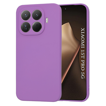 Silikonski ovitek Techsuit SoftFlex za Xiaomi 15T Pro - vijoličen