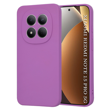 Silikonski ovitek Techsuit SoftFlex za Xiaomi Redmi Note 15 Pro 5G - vijoličen