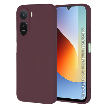 Silikonski ovitek Techsuit SoftFlex za Xiaomi Redmi A7 Pro - temno rdeč