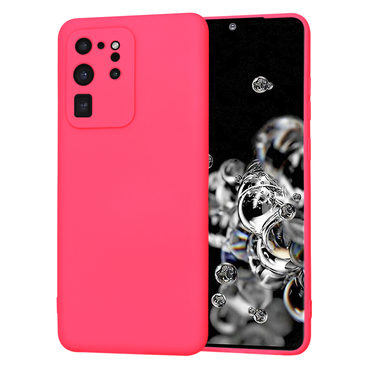 Silikonski ovitek Techsuit SoftFlex za Samsung Galaxy S20 Ultra - roza