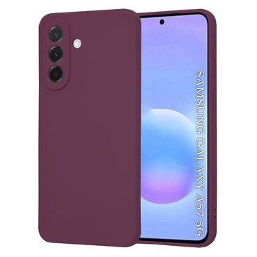 Silikonski ovitek Techsuit SoftFlex za Samsung Galaxy A57 - temno rdeč