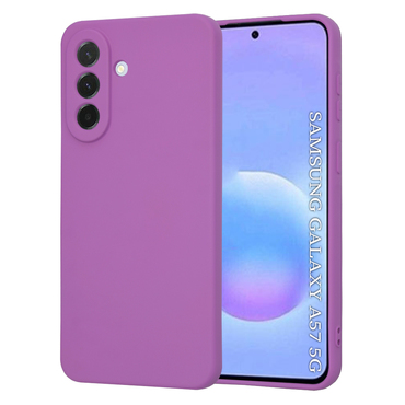 Silikonski ovitek Techsuit SoftFlex za Samsung Galaxy A57 - vijoličen