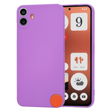 Silikonski ovitek Techsuit SoftFlex za Nothing CMF Phone 1 - vijoličen