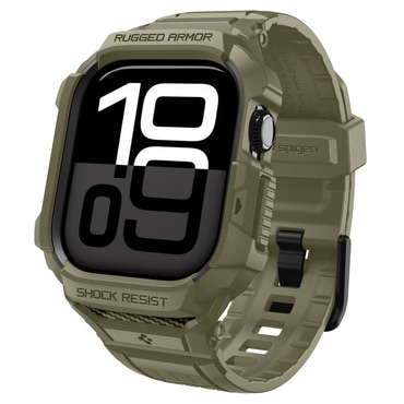 Ovitek Spigen "Rugged Armor Pro V2" za Apple Watch 10 46mm / Watch 11 46mm - vintage khaki