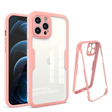 Hibridni Full body ovitek Techsuit "ColorVerse 360" za iPhone 12 Pro Max - pink