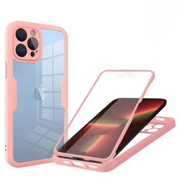 Hibridni Full body ovitek Techsuit "ColorVerse 360" za iPhone 13 Pro - pink