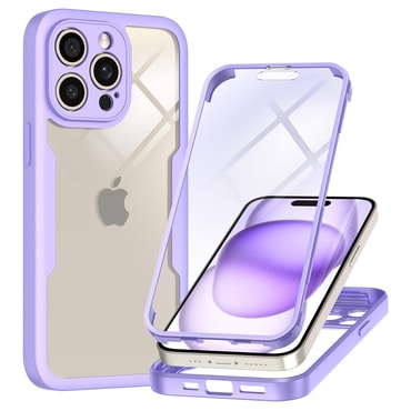 Hibridni Full body ovitek Techsuit "ColorVerse 360" za iPhone 15 Pro - purple
