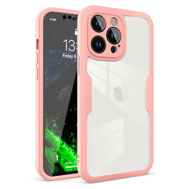 Hibridni Full body ovitek Techsuit "ColorVerse 360" za iPhone 12 Pro - pink