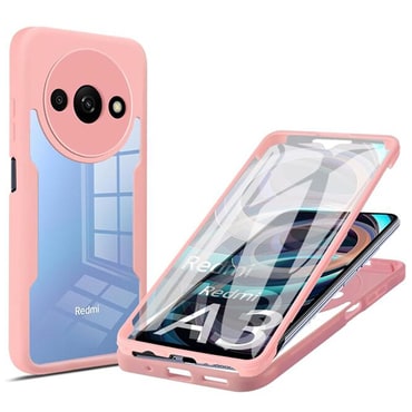 Hibridni Full body ovitek Techsuit "ColorVerse 360" za Xiaomi Redmi A3 - pink