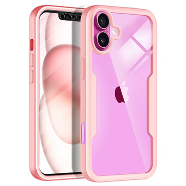 Hibridni Full body ovitek Techsuit "ColorVerse 360" za iPhone 16 Plus - pink