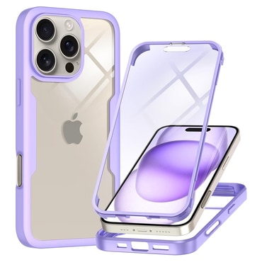 Hibridni Full body ovitek Techsuit "ColorVerse 360" za iPhone 16 Pro - purple