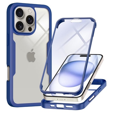 Hibridni Full body ovitek Techsuit "ColorVerse 360" za iPhone 16 Pro Max - blue