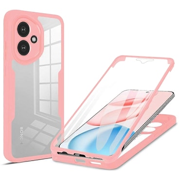 Hibridni Full body ovitek Techsuit "ColorVerse 360" za Honor 400 - pink