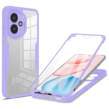 Hibridni Full body ovitek Techsuit "ColorVerse 360" za Honor 400 - purple