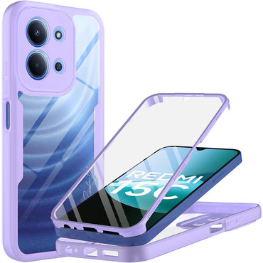 Hibridni Full body ovitek Techsuit "ColorVerse 360" za Xiaomi Redmi 15C 4G / 5G - purple