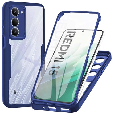 Hibridni Full body ovitek Techsuit "ColorVerse 360" za Xiaomi Redmi 15 5G / 4G - blue