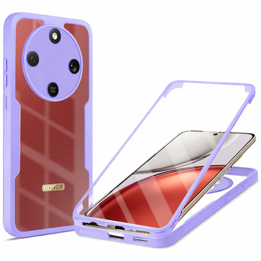 Hibridni Full body ovitek Techsuit "ColorVerse 360" za Honor Magic8 Lite - purple