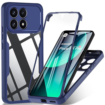 Hibridni Full body ovitek Techsuit "ColorVerse 360" za Xiaomi Poco F8 Pro - blue