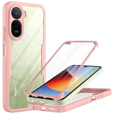 Hibridni Full body ovitek Techsuit "ColorVerse 360" za Xiaomi Redmi A7 Pro - pink