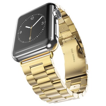 Kovinski pas Techsuit "W036" za Apple Watch (38 / 40 / 41 / 42mm) - zlat