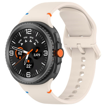 Silikonski pas Techsuit "W079" za Samsung Galaxy Watch8 40mm / Watch8 44mm / Watch8 Classic 46mm - bež