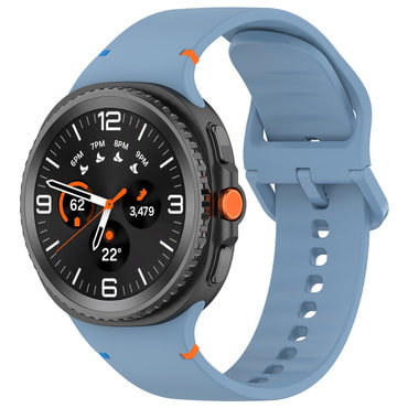 Silikonski pas Techsuit "W079" za Samsung Galaxy Watch8 40mm / Watch8 44mm / Watch8 Classic 46mm - svetlo moder