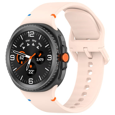 Silikonski pas Techsuit "W079" za Samsung Galaxy Watch8 40mm / Watch8 44mm / Watch8 Classic 46mm - krem