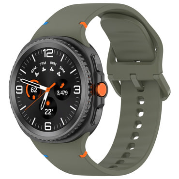 Silikonski pas Techsuit "W079" za Samsung Galaxy Watch8 40mm / Watch8 44mm / Watch8 Classic 46mm - zelen