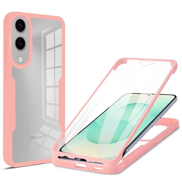 Hibridni Full body ovitek Techsuit "ColorVerse 360" za Samsung Galaxy S25 Edge - pink