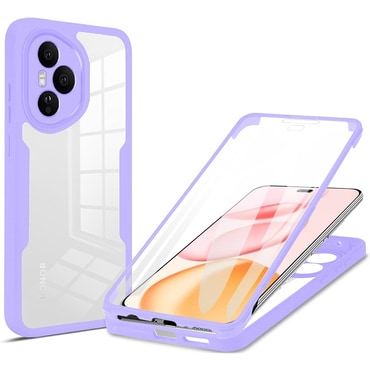 Hibridni Full body ovitek Techsuit "ColorVerse 360" za Honor 400 Pro - purple