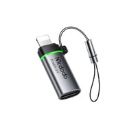 USB-C v Lightning OTG adapter Mcdodo "OT-2590" 36W, 480Mbps, E-Mark čip, hitro polnjenje, z vrvico - black