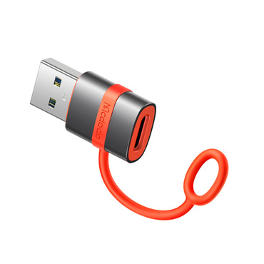 USB-C v USB-A OTG adapter Mcdodo "OT-3800" s silikonskim kavljem, 5Gbps - grey