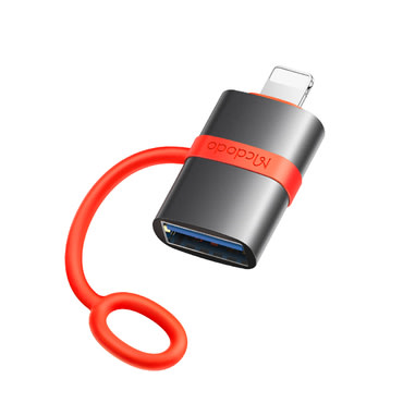 USB-A v Lightning OTG adapter Mcdodo "OT-2600", 480Mbps - grey