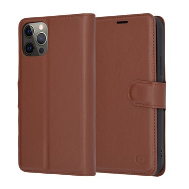 Etui Techsuit "Leather Folio" za iPhone 12 Pro - rjav
