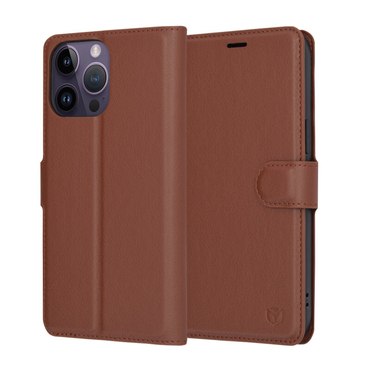 Etui Techsuit "Leather Folio" za iPhone 14 Pro Max - rjav