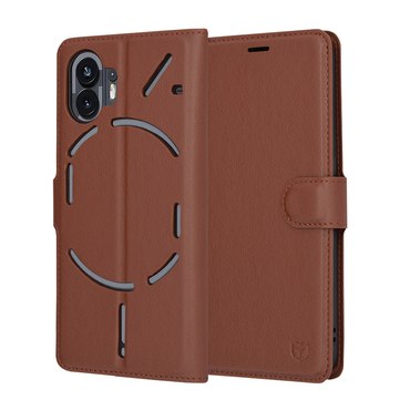 Etui Techsuit "Leather Folio" za Nothing Phone (2) - rjav