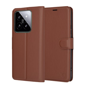 Etui Techsuit "Leather Folio" za Xiaomi 14 - rjav