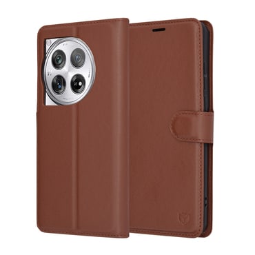 Etui Techsuit "Leather Folio" za OnePlus 12 - rjav