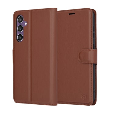 Etui Techsuit "Leather Folio" za Samsung Galaxy S23 FE - rjav
