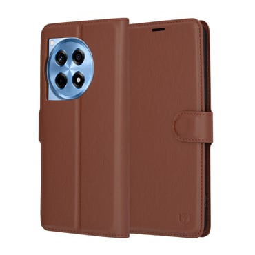 Etui Techsuit "Leather Folio" za OnePlus 12R - rjav