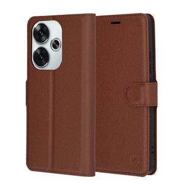 Etui Techsuit "Leather Folio" za Xiaomi Poco F6 - rjav