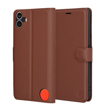 Etui Techsuit "Leather Folio" za Nothing CMF Phone 1 - rjav