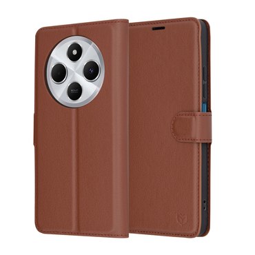 Etui Techsuit "Leather Folio" za Xiaomi Redmi 14C / Poco C75 - rjav
