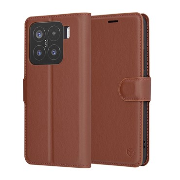 Etui Techsuit "Leather Folio" za Xiaomi 15 - rjav