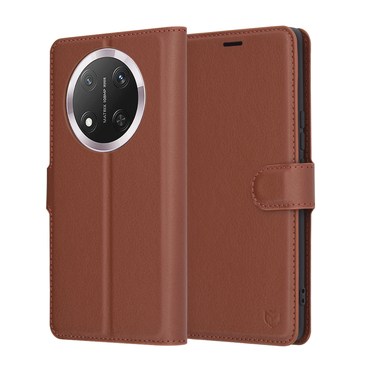 Etui Techsuit "Leather Folio" za Honor X9c / Magic7 Lite - rjav
