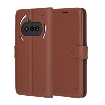 Etui Techsuit "Leather Folio" za Nothing Phone (3a) - rjav
