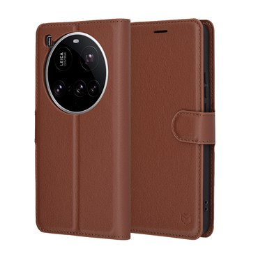 Etui Techsuit "Leather Folio" za Xiaomi 15 Ultra - rjav