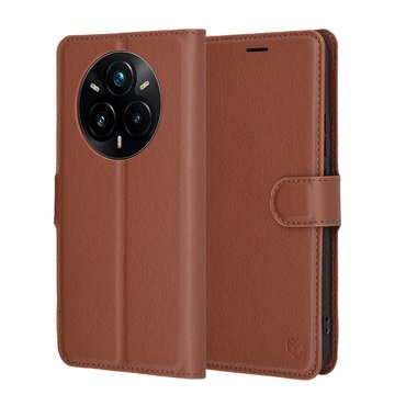 Etui Techsuit "Leather Folio" za Realme 14 Pro Plus - rjav
