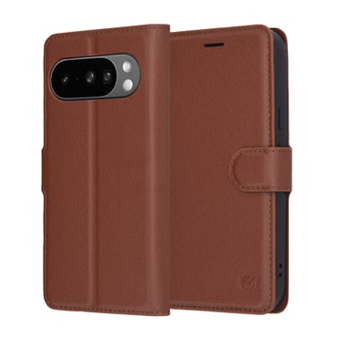 Etui Techsuit "Leather Folio" za Google Pixel 10 Pro XL - rjav